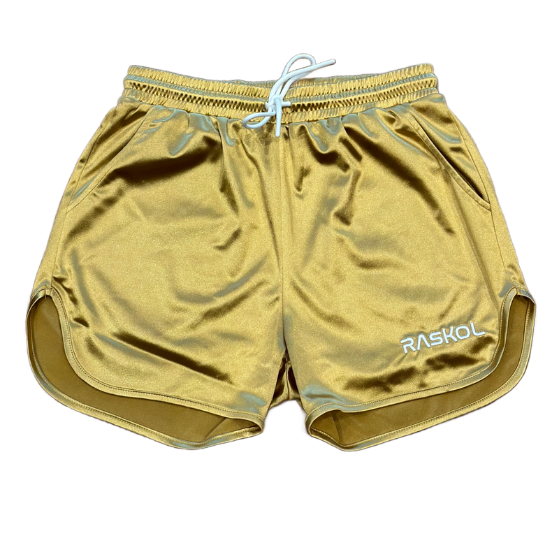 GOLD SILK SHORTS