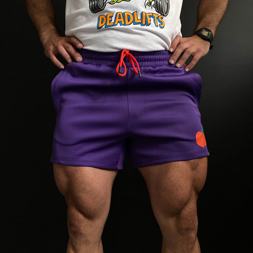 PURPLE Peach Bodybuilding Shorts