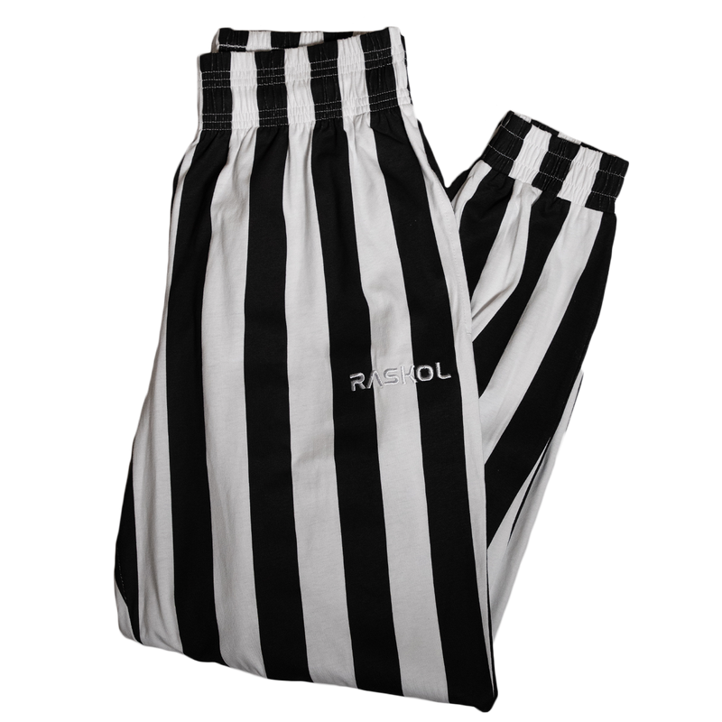 DUMP COVER 2.0 (WHITE STRIPED Parachute Pants)